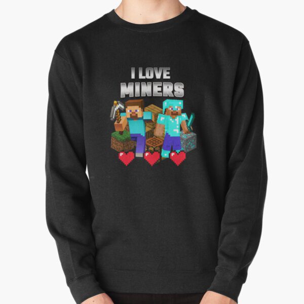 ماگ طرح   i love miners minecraft, clothing for children and adults, t-shirts, stickers ماینکرافت