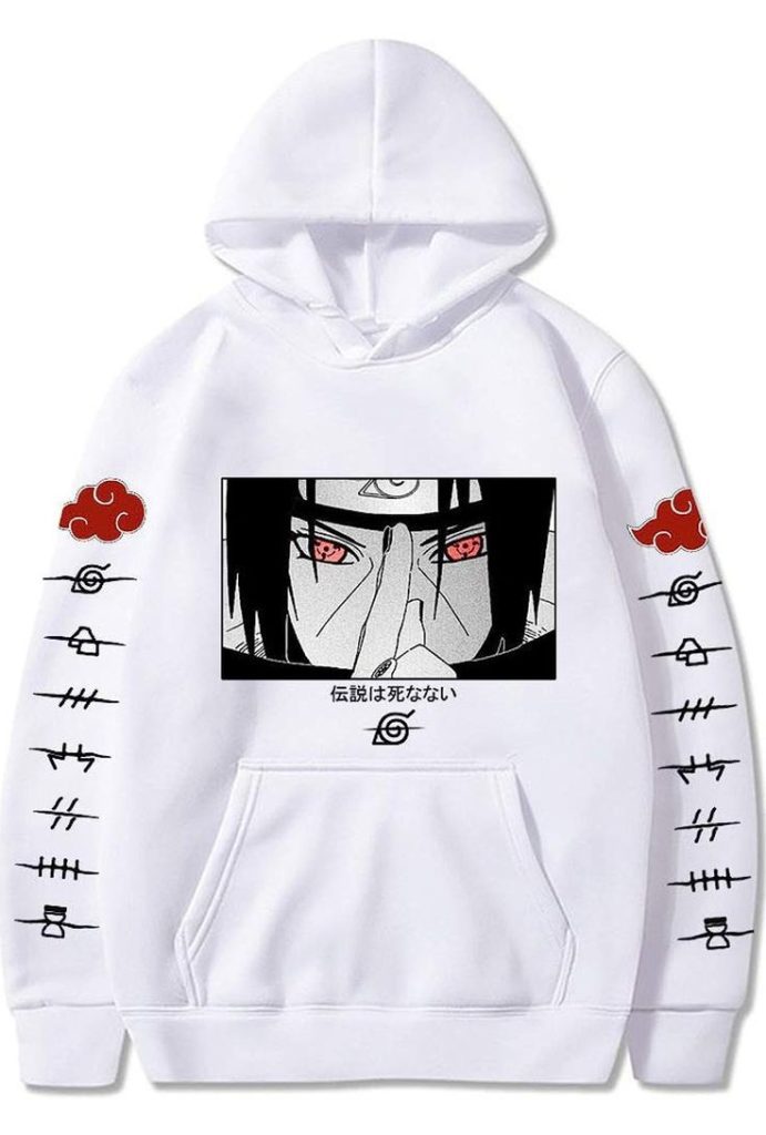 Anime Herren Hoodie Uchiha Itachi Print Pullover Hoodie Sweatshirt mit Fronttasche 691x1024 - صفحه انیمه