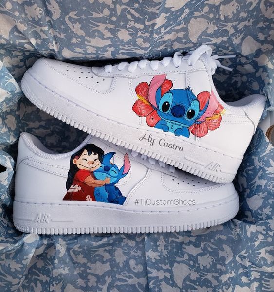 کفش اسپرت  نایک ایرفورس مدل  air force طرح Cartoon Custom nike