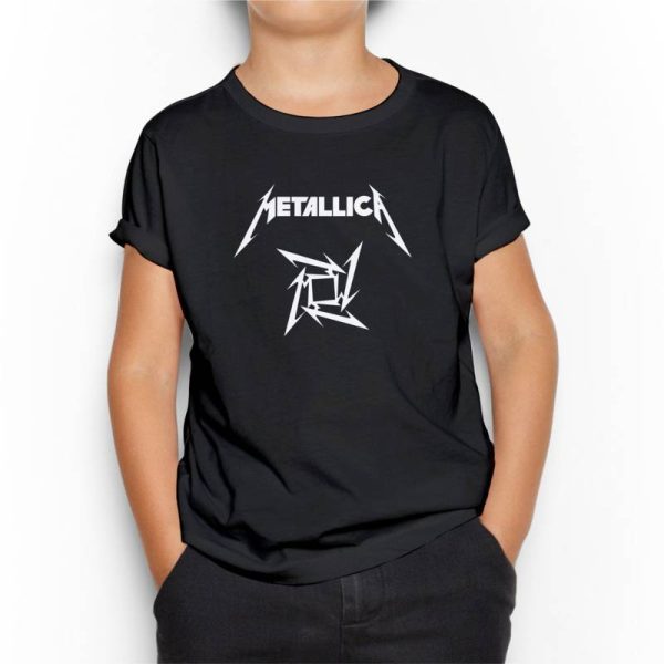تیشرت گروه موسیقی metallica متالیکا    logo Black
