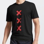 تیشرت ورزشی آژاکس | تیشرت  Ajax طرح 3 Crosses of football