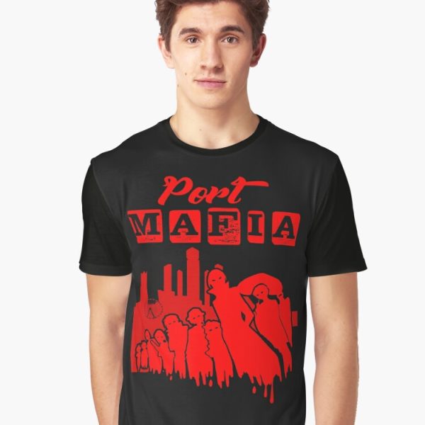 Bungou Stray Dogs Port Mafia Graphic T-Shirt