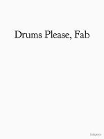 Drums Please, Fab Classic T-Shirt