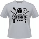 Arte Camiseta Minecraft Cube Miner