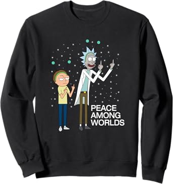 Peace Among Worlds Rick and Morty sweatshirt