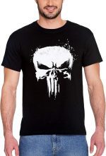 Punisher t-shirt with simple skeleton design